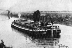A steam-powered \'West Country\' sized keel near Brighouse.