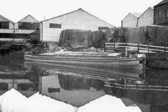 The barge Hiddekel at Rawson\'s Wharf, River Calder, Wakefield.