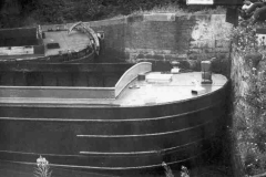 Two barges, part of E V Waddington Ltd\'s fleet.