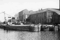 Barges at the Rawson wharf.