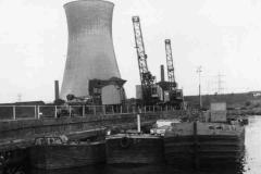 Barges at Thornhill Power Station.