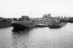 Barges on the Knottingley to Goole Canal.
