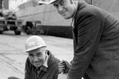 K Ellis and Ken Guest in West Dock-North.