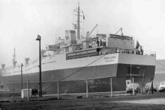 Vehicles carrier MONTLHERY in Goole Docks.