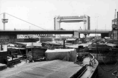 Barges at the mouth of the River Hull.