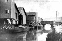 Two barges on Huddersfield Broad Canal.