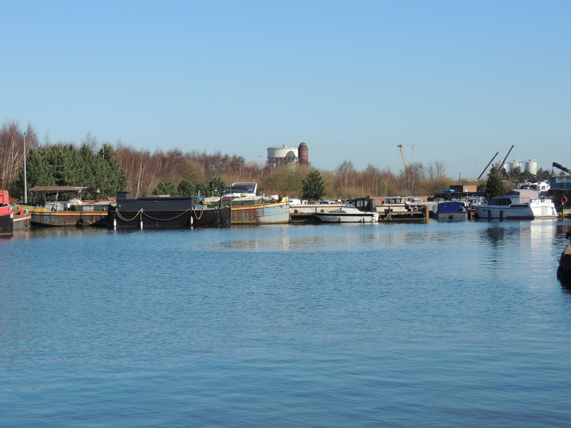 View from the Coffee Dock at Goole Marina, March 2025.