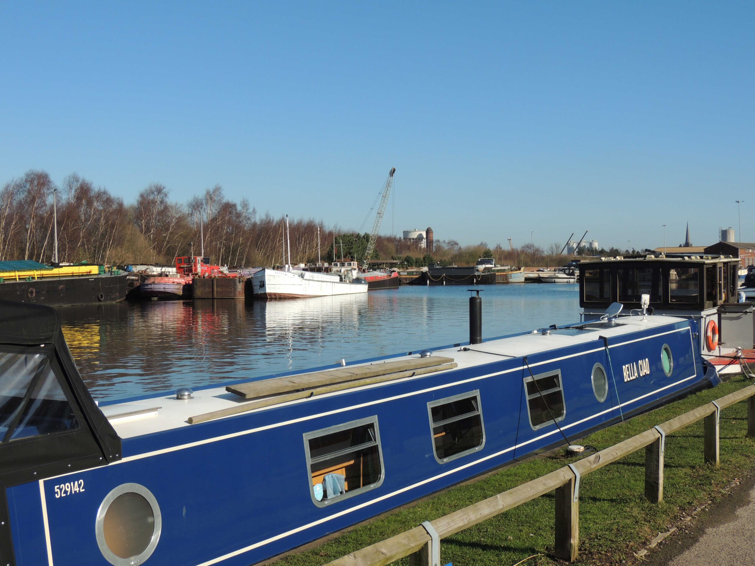 View from the Coffee Dock at Goole Marina, March 2025